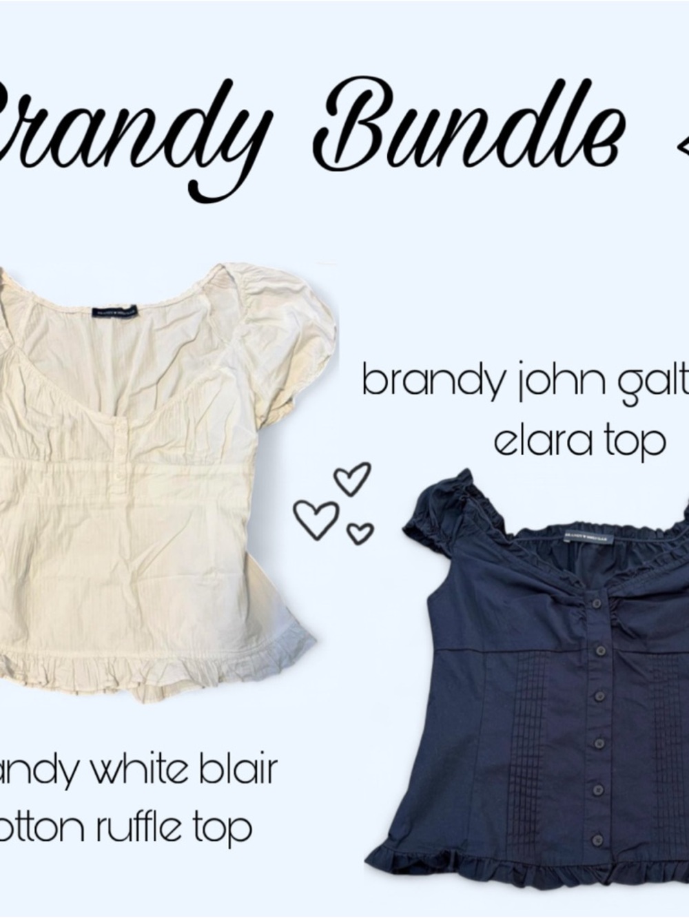 Brandy Melville White Ruffle Puff Sleeve Top
